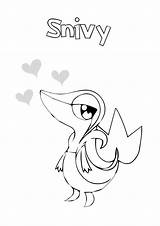 Snivy Michelle sketch template