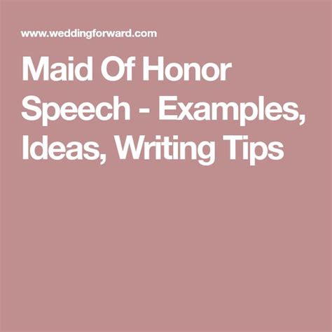 Best Maid Of Honor Speech 32 Examples And Ideas For 2019