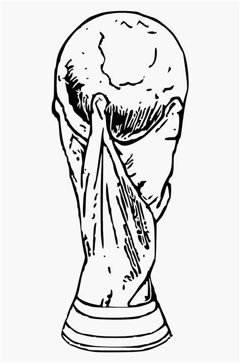 world cup trophy png world cup colouring pages  transparent