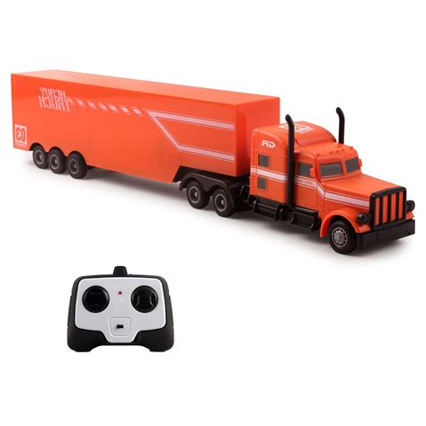 large rc semi truck trailer  ghz fast speed  scale electric