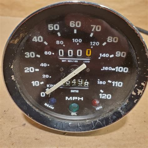 oem triumph spitfire  speedometer gauge mph smiths snts  orig ebay