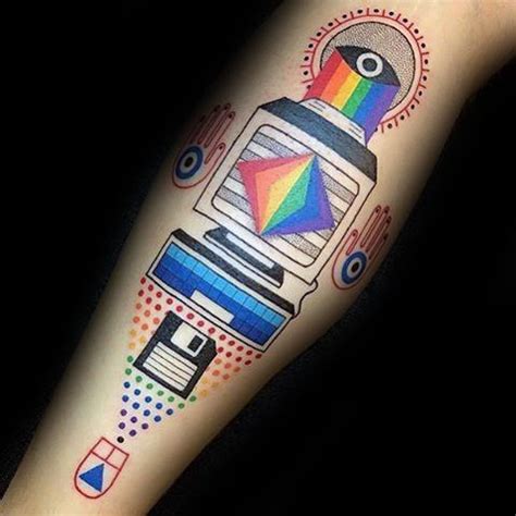 computer tattoo designs  men technology ink ideas