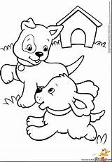 Puppy Coloring Pages Dog Printable Kids Print Kitten Maltese Colouring Baby Boxer Puppies Color Dogs Doberman Sheets Shower Printouts Outline sketch template