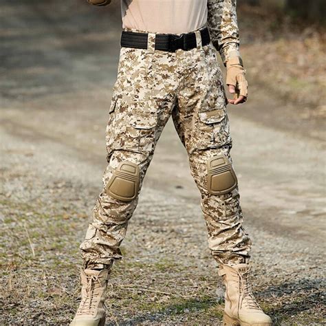 Tactical Camo Cargo Pants Men Military Swat Train Paintball Pants
