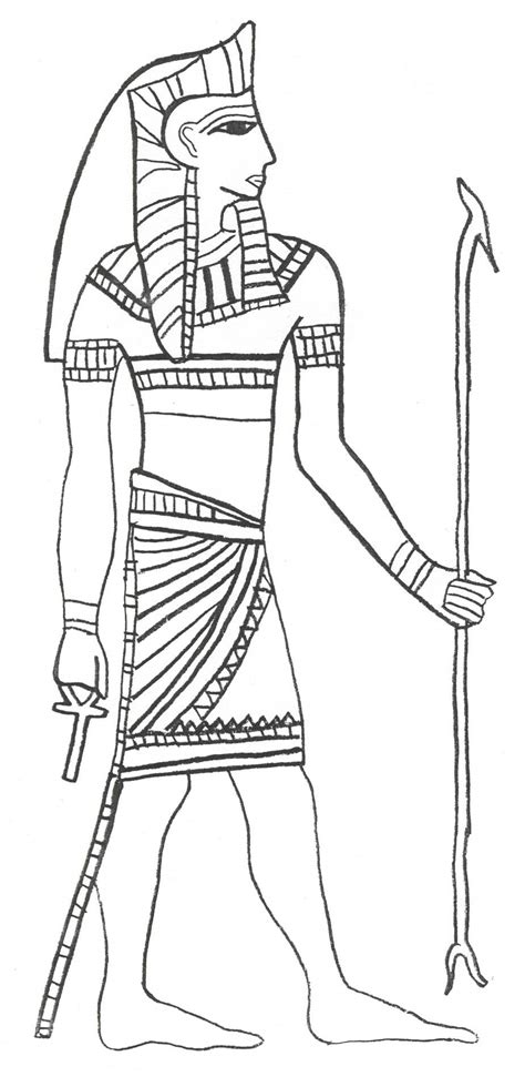 egyptian pharaoh coloring page coloring home