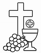 Coloring Communion Pages Holy Cliparts Clipart Eucharist Computer Designs Use sketch template