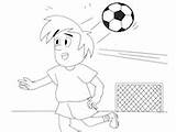 Voetbal Kopbal Minipret Voetbalfeest sketch template
