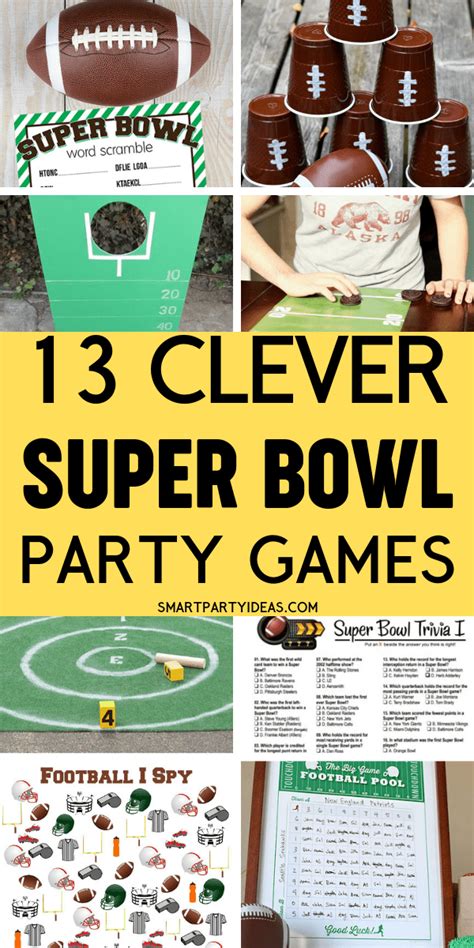 clever fun super bowl party games smart party ideas
