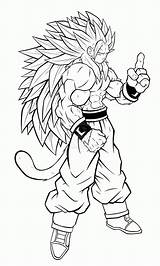Coloring Goku Super Saiyan Pages Dragon Ball Popular sketch template