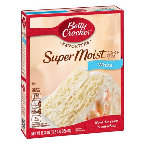 betty crocker super moist white cake mix  oz walmartcom