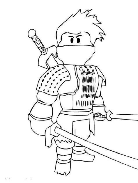 roblox character printable roblox coloring page bown coloring home