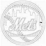 Mets Coloring Pages York Mlb Getcolorings Getdrawings Printable sketch template
