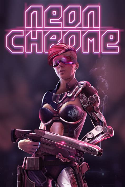 neon chrome  box cover art mobygames