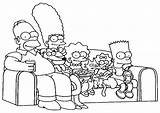 Simpsons Colorear Dibujos sketch template