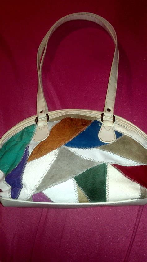 multi colored genuine leather purse