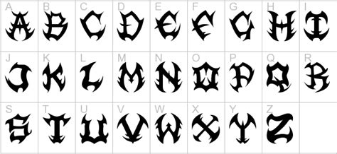 metal font bing images metal font lettering alphabet metal tattoo