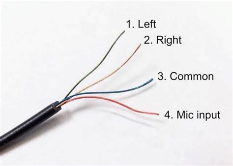 headphones  mic wiring diagram