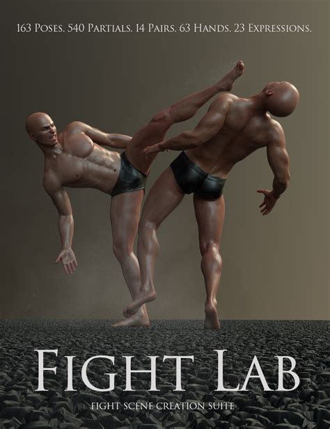 fight lab poses and expressions for genesis 8 male daz 3d