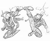 Fist Iron Capcom Marvel Vs sketch template