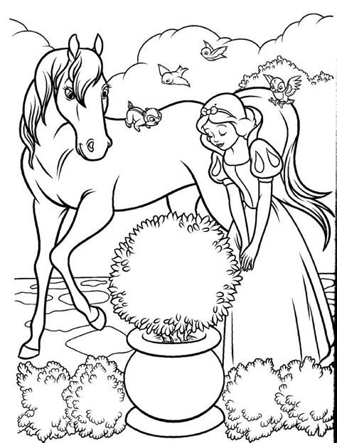 disney princess horse coloring pages coloring pages
