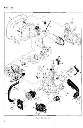 mcculloch mac  chainsaw parts diagram