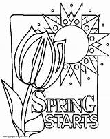 Spring Coloring Pages Printable First Sheets Springtime Kids Seasons Popular Print Coloringhome Eden Comments Posted sketch template