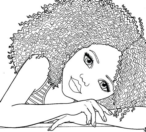 afro hair coloring pages coloring pages