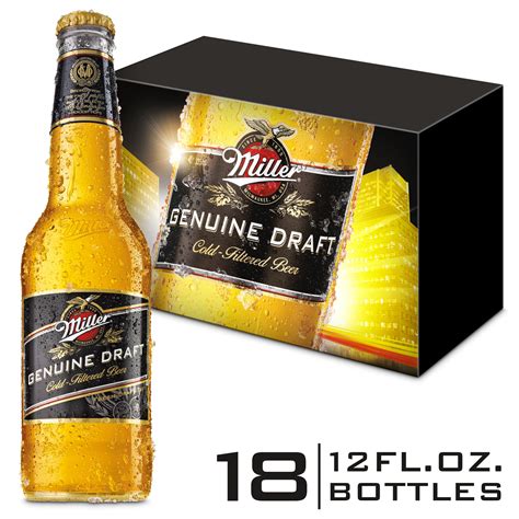 miller genuine draft beer american lager  pack beer  fl oz bottles  abv walmart