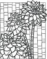 Mosaic Coloring Pages Patterns Drawing Adult Animal Adults Printable Colouring Sheets Print Flower Book Books Pattern Color Creative Drawings Mosaics sketch template