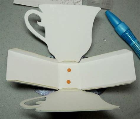 teacup papercraft template editorialuv