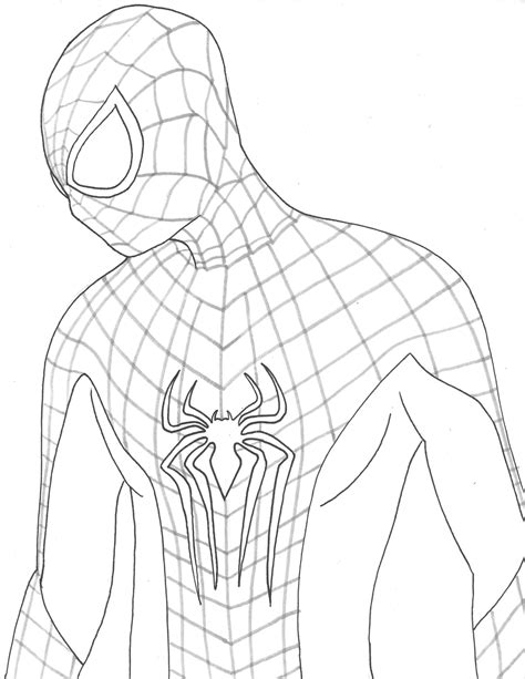 amazing spider man drawing  getdrawings