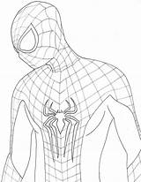 Amazing Line Spider Man Drawing Spiderman Garfield Andrew Getdrawings sketch template