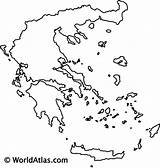 Greece Outline Map Blank Maps Worldatlas Islands Coloring European Europe Countries Gif Cities sketch template
