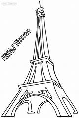 Tower Eiffel Coloring Pages Paris Printable Kids Easy Drawing Towers Cool2bkids Drawings Monuments Color Sheets Monument Building Historical Twin Print sketch template