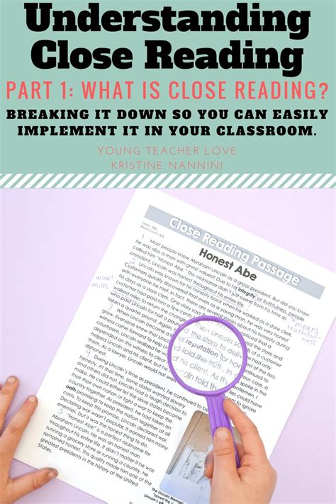 understanding close reading part    close reading young