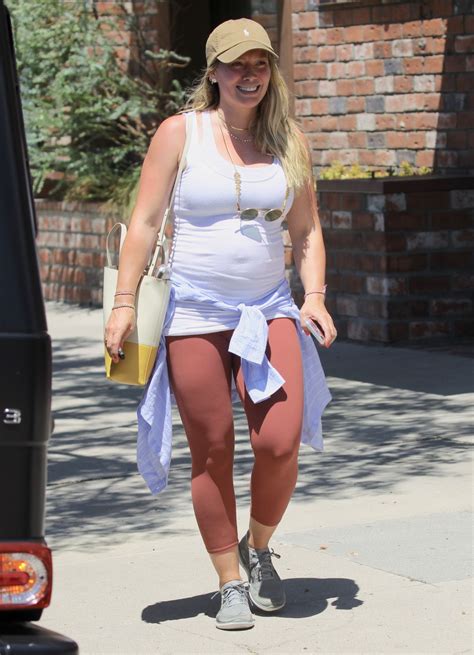 pregnant hilary duff out and about in los angeles 07 06