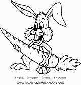 Coloring Color Pages Numbers Difficult Number Library Clipart Rabbit Popular sketch template