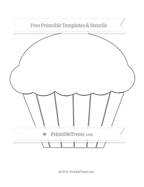 printable extra large cupcake template printable treatscom