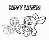 Easter Coloring Pages Pony Little Egg Printable Print sketch template