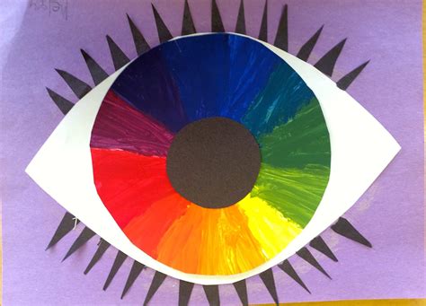 sacred heart art room color wheel eye
