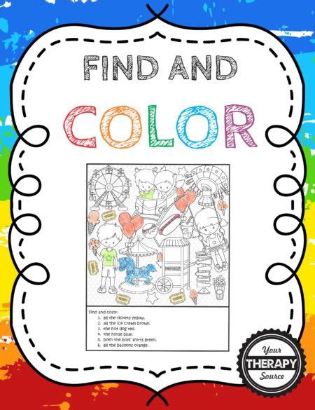 find  color freebie  therapy source
