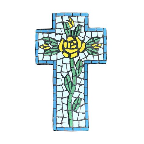 large mosaic cross floral  nvc foundation  philippine charity