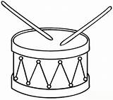 Trommel Malvorlage Instrumentos Drucken Musicales sketch template