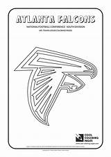 Nfl Falcons Atlanta Colouring Educational Nfc sketch template