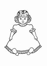 Puppe Kleid Ausmalbild Spielsachen Ausmalen Ausdrucken Malvorlagen Kostenlos sketch template