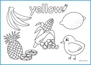 yellow coloring worksheet maple leaf learning library