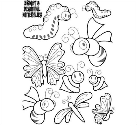 butterfly coloring pages  psd ai