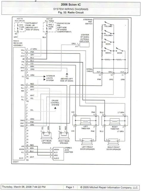 wiring diagram   scion xb wiring diagram