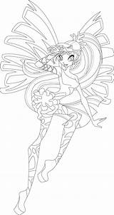 Sirenix Coloring Bloom Pages Winx Club Enchantix Daphne Icantunloveyou Deviantart Template Popular sketch template