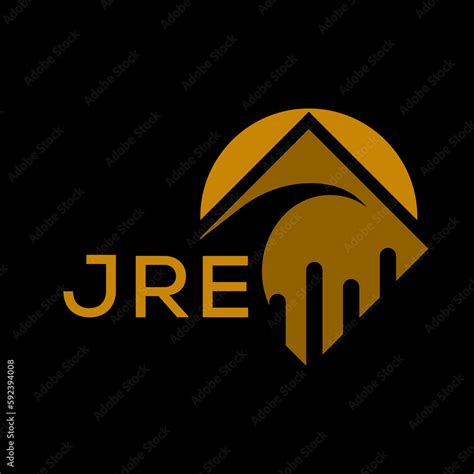 jre golden color letter logo jre golden image  black background gold jewelry ornament